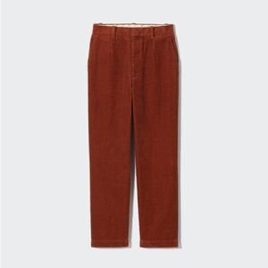 Uniqlo Brown Corduroy Tapered Ankle Pants